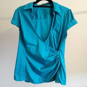 Express Design Studio Blouse-Jewel tone blue